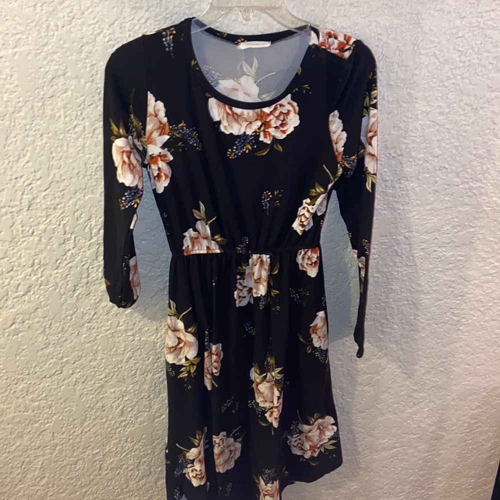 Floral long sleeve dress